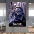 thumbnail image 2 of Póster de Michael Myers, pintura en lienzo de película de Halloween, arte de pared para dormitorio de niño, sala de estar imagen para, dormitorio, decoración del hogar, regalo, 2 of 4
