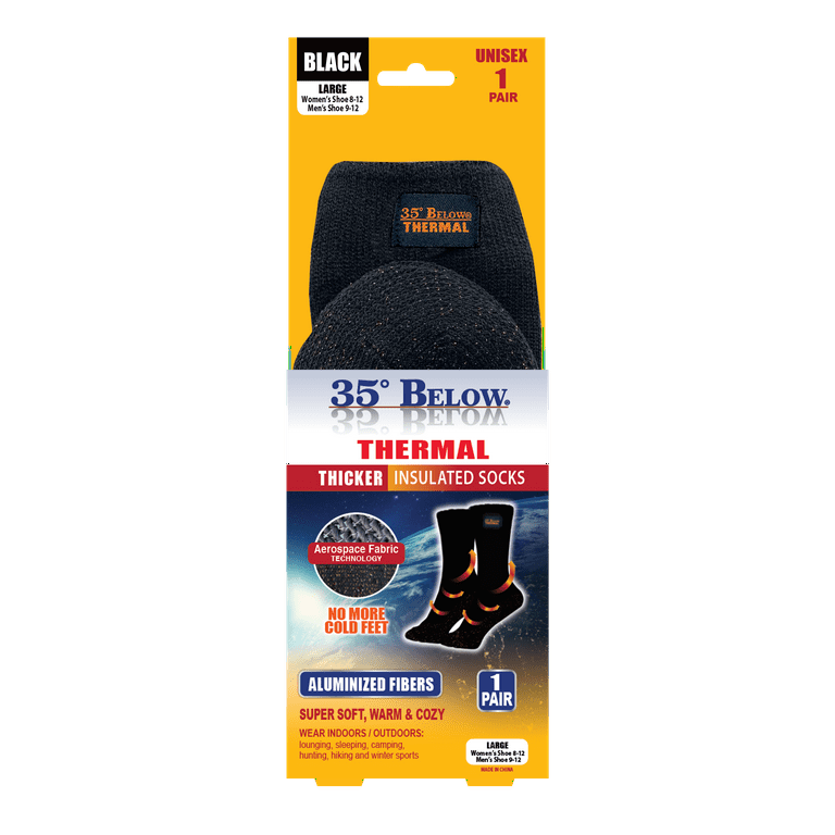 35° Below Thermal– Thicker Insulated Socks, As Seen On TV : :  Clothing, Shoes & Accessories
