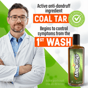 Medicasp Coal Tar Dandruff Shampoo for Dandruff, Seborrheic Dermatitis, Psoriasis, 6 fl oz 2 Pack