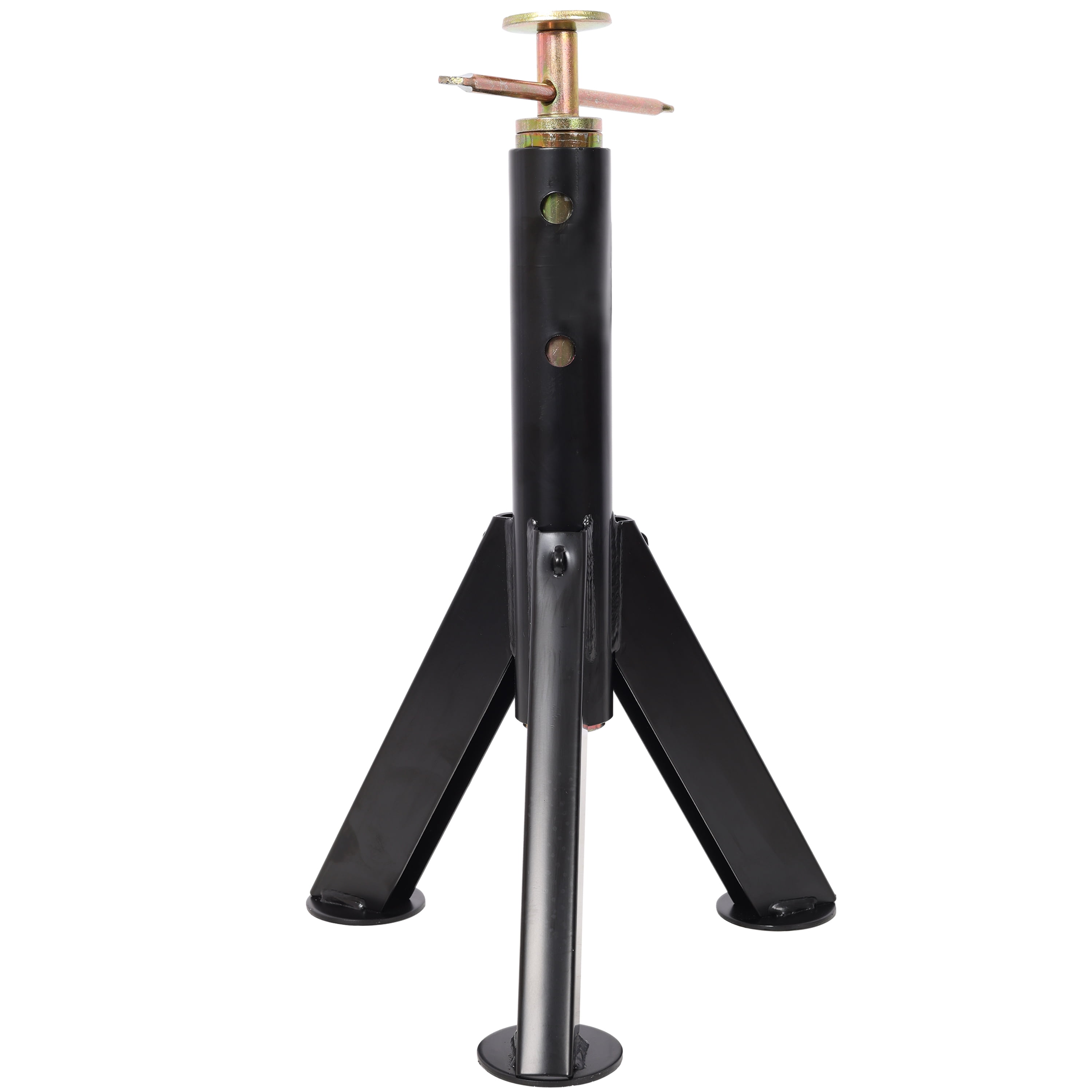 Olurrisa RV Adjustable Telescoping Stabilizer Jack Stand, Supports Stabilizer Jacks,16 to 30 Inches Adjustabe Height,6,000 Pound Capacity,Black Color, 2PACK