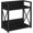 Black Large, variant on Countertop Shelf Organizer,Coffee Bar Accessories,Spice Rack,Coffee Counter Shelf,2 Tier Coffee Organizer Station for Mugs,Cups,Cream,Syrup(Rustic Brown, Small)