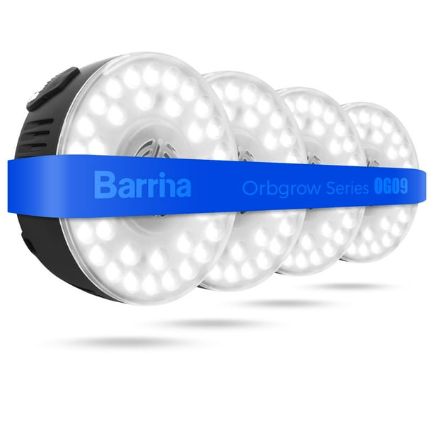 Lámpara LED de cultivo Barrina Orbgrow OG09 Puck 36 W 5000 K, 4 paquetes