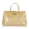Pre-Owned Louis Vuitton Vernis Wilshire PM Leather Brown