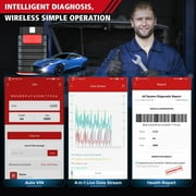 KINGBOLEN Ediag OBD2 Scanner Bluetooth for iPhone & Android, All Systems Bidirectional Diagnostic Tool , 15+ Reset Functions, All Software 1 Year Free