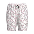 thumbnail image 6 of Daiia Playing Rabbit Mens Woven Stretch Pajama Short,Short Pajama Pants-X-Large, 6 of 7