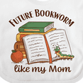 thumbnail image 4 of Inktastic Future Bookworm Like My Mom Boys or Girls Baby Bib, 4 of 4