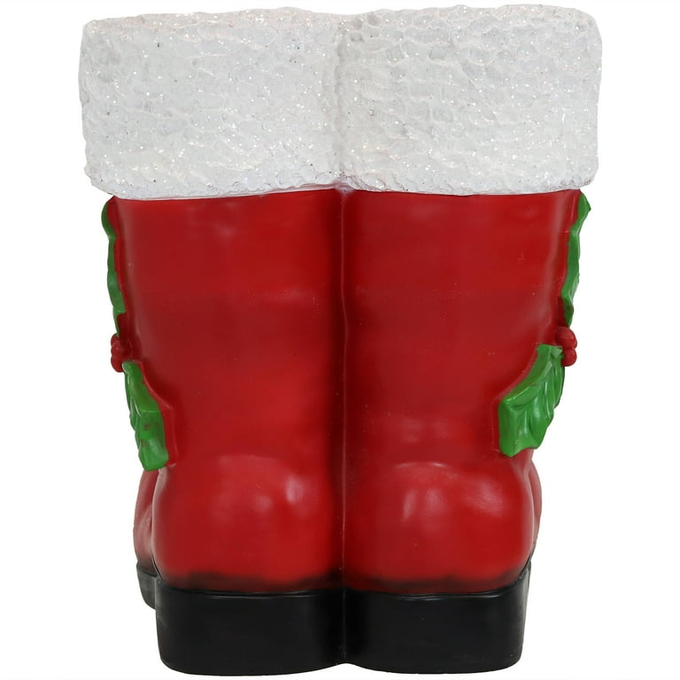 Festive Kids Rain Boots with Santa-inspired Decorations