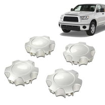 PIT66 Wheel Center Cap Wheel Hub Center Cap Chrome Silver 4pcs,Fit For Toyota Tundra Sequoia 2003-2007