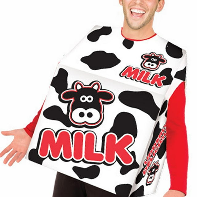 Disfraz de cartón de leche Yinane para adultos Cosplay