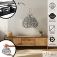thumbnail image 2 of Violaura Intricate Metal Wall Art - Easy to Install Hanging Perfect for Home, Living Room Decor (36.0" x 28.8"), 2 of 8