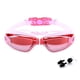 thumbnail image 1 of Gafas de natación galvanizadas con montura grande, impermeables y a prueba de niebla, para hombres y mujeres, gafas de natación, rosa, 1 of 6
