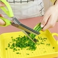 thumbnail image 4 of 1pc 5 Layers Stainless Steel Kitchen Shears - Perfect for Chopping Green Onions, Vegetables, Herbs, and Spices - Essential Cooking Supplies, 4 of 12
