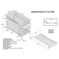 thumbnail image 5 of Atlantic Furniture Lit Superposé Gigogne Urbain Richland Simple sur Simple, 5 of 5