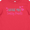 thumbnail image 4 of Inktastic Little Miss Sassy Pants, Sassy, Sassy Girl, Hearts Girls Baby T-Shirt, 4 of 5