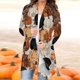 thumbnail image 2 of Blusa de manga larga para mujer, informal, con estampado de Halloween, estilo cárdigan Fridja hkj2750, 2 of 6