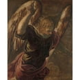 thumbnail image 3 of Jacopo Tintoretto 15x18 Black Modern Framed Museum Art Print Titled - Angel from the Annunciation to the Virgin (1560 - 1585), 3 of 5