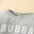thumbnail image 4 of MesaSe Toddler Baby Boys Girls Pullover BUBBA Letters Print Sweatshirt Long Sleeve Casual Sweater Fall Clothes, 4 of 7