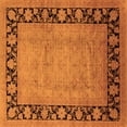 thumbnail image 1 of Ahgly Company Indoor Square Oriental Orange Industrial Area Rugs, 3' Square, 1 of 4