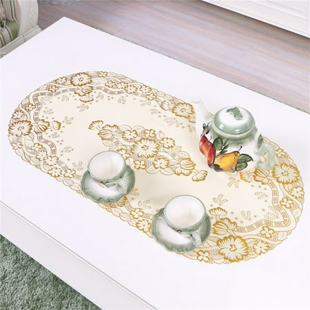 

Fancy Embroidered Tablecloth Elegant Lace Tablecloths 40x85cm for Dinner Parties Weddings Baby Showers Decorations 5#