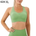 thumbnail image 2 of Sujetador deportivo de cuello alto y largo para mujer: sujetador de yoga con espalda cruzada y relleno, top corto sin mangas con sujetador incorporado, 2 of 6