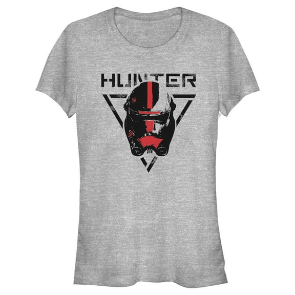 Junior's Star Wars: The Bad Batch Hunter Graphic Tee Athletic Heather 2X Large