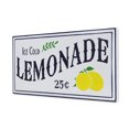 thumbnail image 2 of Contemporary Home Living Ice Cold Lemonade Metal Wall Sign - 32" - Black, 2 of 4