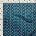 thumbnail image 2 of oneOone Viscose Chiffon Teal Blue Fabric Geometric Bandhani Dress Material Fabric Print Fabric By The Yard 42 Inch Wide, 2 of 4