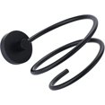 thumbnail image 1 of Soporte para secador de pelo Soporte para secador de pelo negro mate Soporte para secador de pelo para baño o dormitorio Organizador de secador de pelo montado en la pared Acero inoxidable, 10 cm, 1 of 5