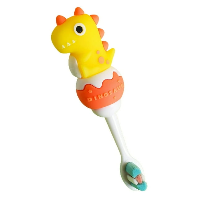 1-10Y Clean Toothbrush Cartoon Dinosaur Multiple Colour Deep Cleaning Food Grade Kids Toothbrush for Home