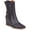 Eggplant Leather, variant on Women's Etta Pointed Toe Wedge Boot Grey 8.5M