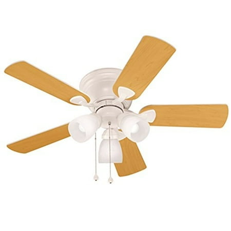 Harbor Breeze Centreville 42 In White Flush Mount Indoor Ceiling Fan Harbor Breeze Centreville 42 In White Flush Mount Indoor Ceiling Fan With Light Kit