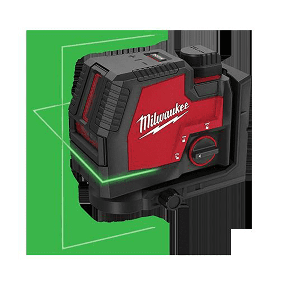 Milwaukee Manual Cross-Line Laser, Green Light, 13", 6 lb
