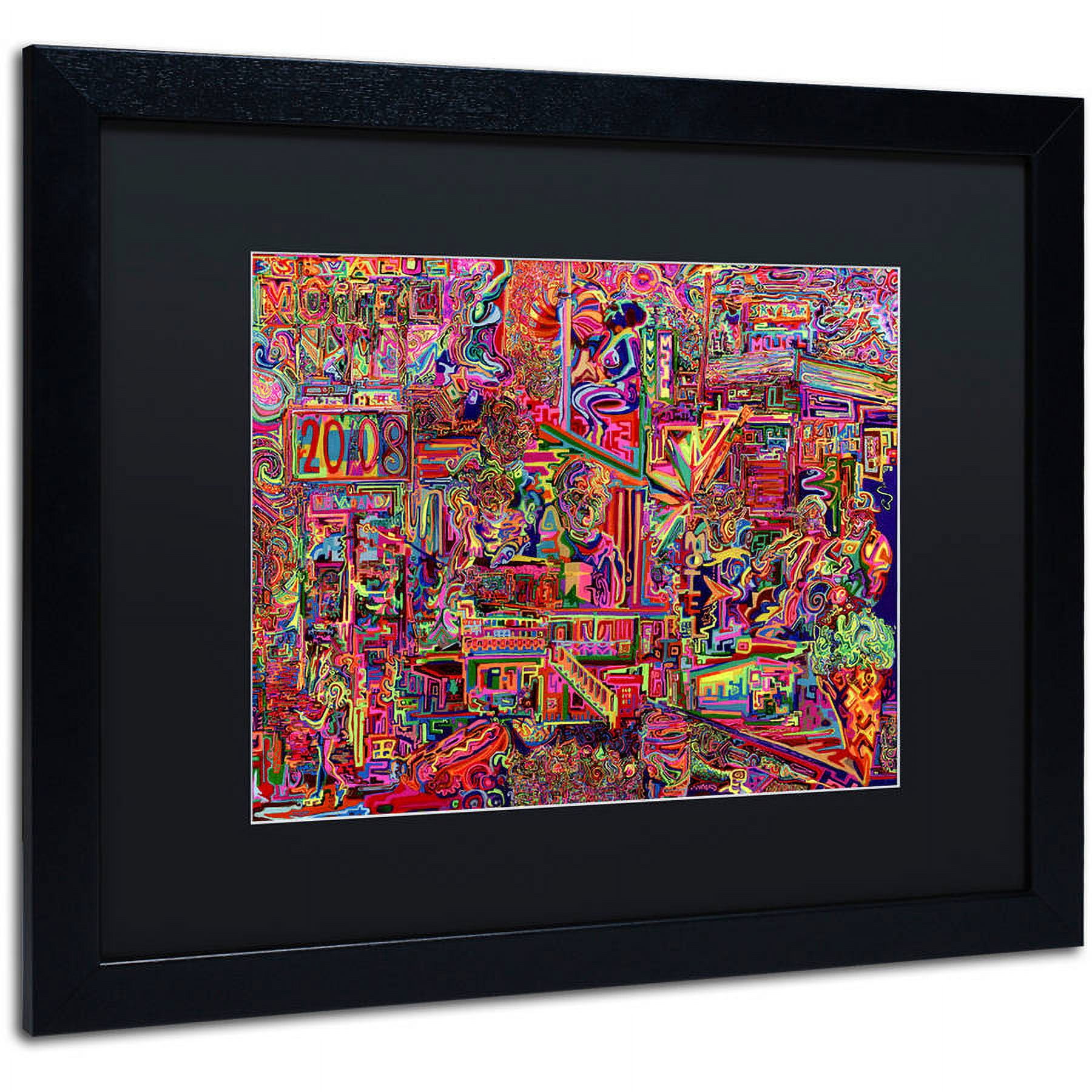Trademark Fine Art "Millions Served" Canvas Art by Josh Byer, Black Matte, Black Frame
