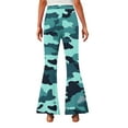 thumbnail image 3 of OGLCCG Girl's Thermal Fleece Lined Flare Leggings High Waisted Stretch Bell Bottom for Kids Camouflage Print Winter Warm Yoga Pants 5-16 Years, 3 of 5