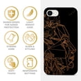 thumbnail image 4 of Case Yard Wooden Case for iPhone-SE Soft TPU Silicone cover Slim Fit Shockproof Wood Protective Phone Cover for Girls Boys Men and Women Supports Wireless Charging Beautiful Mind Design, 4 of 7