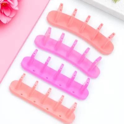 OFFIGAM 4Ud Exhibidor De Puntas De Plástico Con Estructura Simple Para Uso En Salón Y Hogar