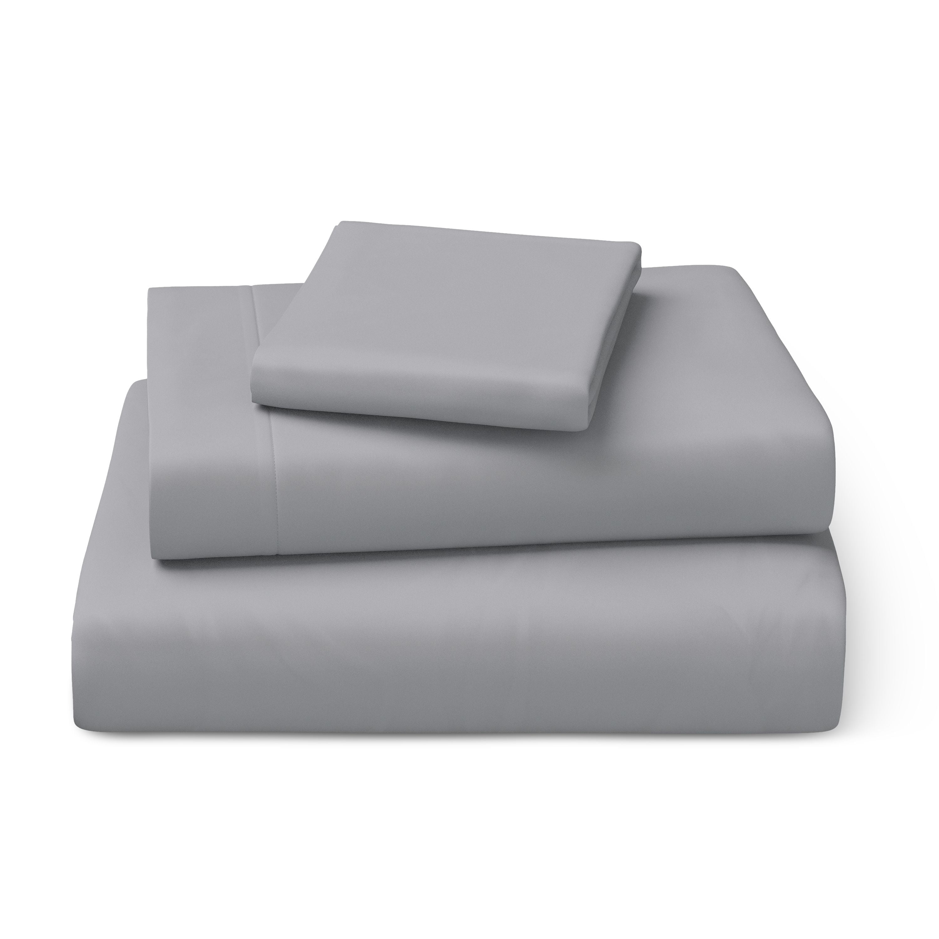 Mainstays Kids Microfiber Bed Sheet Set, Twin, Gray, 3 Pieces