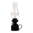thumbnail image 1 of Lámpara de queroseno sin llama vintage, lámpara de aceite para mesita de noche, lámpara de queroseno vintage LED, lámparas de aceite antiguas industriales antiguas, lámpara de aceite para decoración, 1 of 7