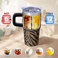 thumbnail image 6 of Leopard 20oz Stainless Steel Tumbler with Handle and Straw – Insulated Travel Cup with Sliding Lid, 360° Full Wrap Printed Mug for Home, Outdoor & Sports Use, 6 of 6