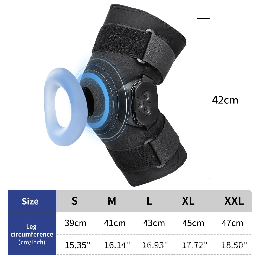 Professional Lightweight Knee Brace with Adjustable Straps Joint Support Compression Protector