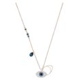 thumbnail image 1 of SWAROVSKI Crystal Duo Evil Eye Rose Gold-Plated Necklace, 1 of 9