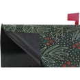 thumbnail image 6 of GZHJMY Retro Christmas Floral Red Berries Magnetic Mailbox Cover Large Size Mailbox Wraps MailWraps Post Letter Box Cover Garden Yard Oversized 25.5 x 21 inch Home Decor, 6 of 7
