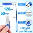 thumbnail image 2 of Unidades flash USB de 128 MB, USB 2.0, paquete de 50 con cordones, 2 of 7