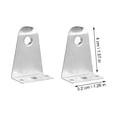 thumbnail image 4 of icolorfuled 8 Sets Blind Brackets Stainless Blind Holder Replacements with Pin Bolts, 4 of 7