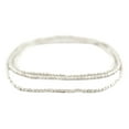 thumbnail image 3 of The Bead Chest Tiny Silver Rounded Rectangle Beads 2mm Cube White Metal 25 Inch Strand, 3 of 4
