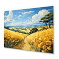 thumbnail image 2 of Designart "And Sky Countryside Wheat painting II" Landscapes Metal Art Print, 2 of 5