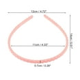 thumbnail image 3 of 1 Pc Classic Elegant Frosted Twist Hairband for Women for Girls 5.51"x4.72" Pink, 3 of 4