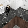thumbnail image 4 of CHIHUT Black Marble Wallpaper 30"x118" Marble Contact Paper Peel and Stick Countertops Contact Paper, 4 of 8