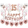 thumbnail image 4 of Happy Birthday Number Star Balloons Confettis Set Home Restaurant Party Decor, 4 of 7