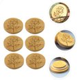 thumbnail image 2 of 6 Pcs Couvercle de Pot de Yogourt en Bambou Couvercle de Pot de Pudding Couvercle de Pot de Mousse, 2 of 8